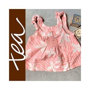 TEA COLLECTION Pink Hawaiian Sleeveless Flower Sun Dress 3-6 Months